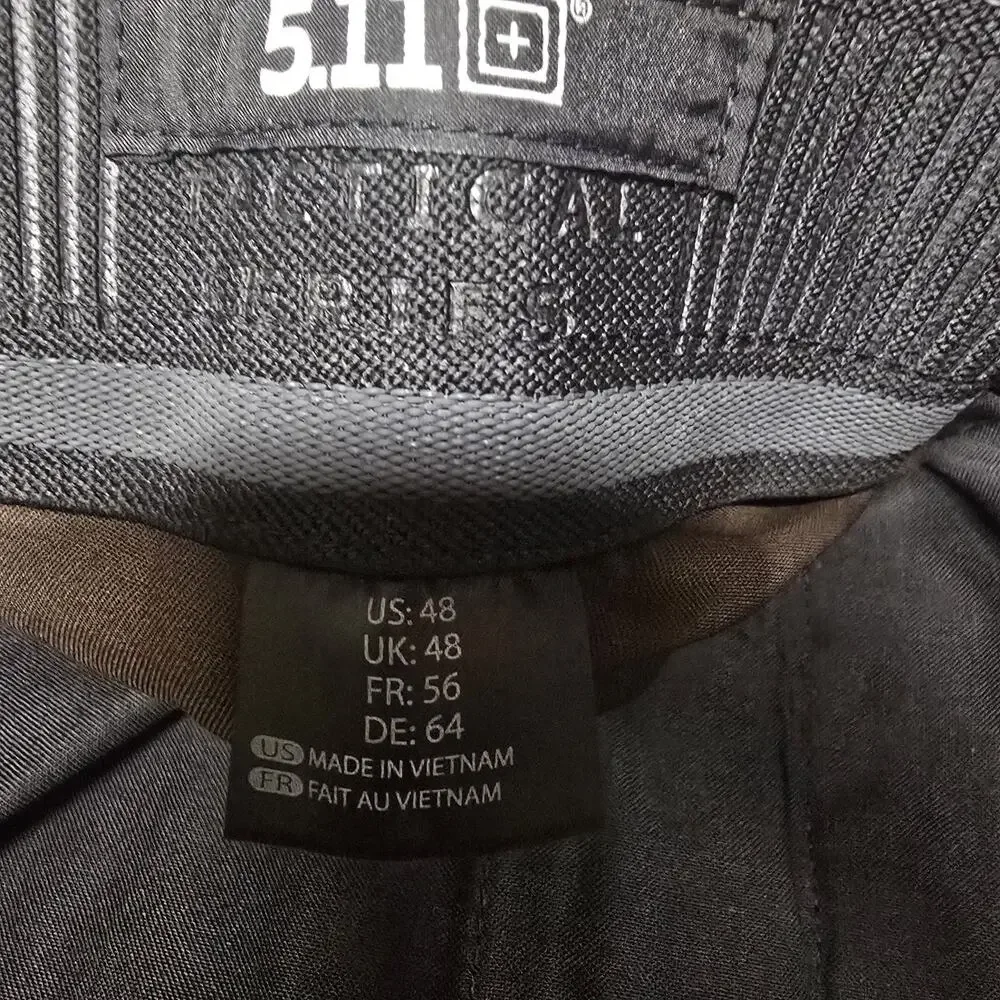 5.11 Tactical B-Class PDU Twill Pant Size 48 Unhemmed Teflon NWT 74326 Brown